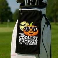 Halloween Coolest Pumpkin In The Patch Golf Towel thumb 2