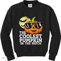 Halloween Coolest Pumpkin In The Patch Kids Sweatshirt thumb 0