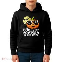 Halloween Coolest Pumpkin In The Patch Kids Hoodie thumb 4