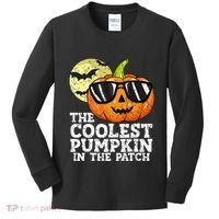 Halloween Coolest Pumpkin In The Patch Kids Long Sleeve Shirt thumb 0