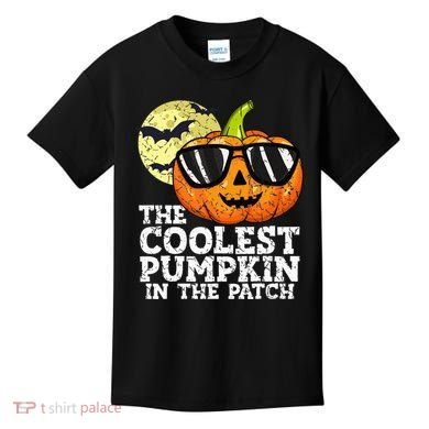 Halloween Coolest Pumpkin In The Patch Kids T-Shirt