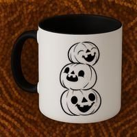 Halloween Cute Pumpkins Coffee Mug thumb 2