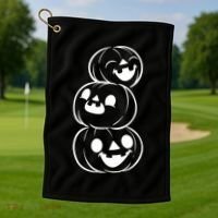 Halloween Cute Pumpkins Golf Towel thumb 1