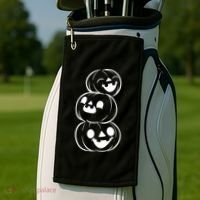 Halloween Cute Pumpkins Golf Towel thumb 2
