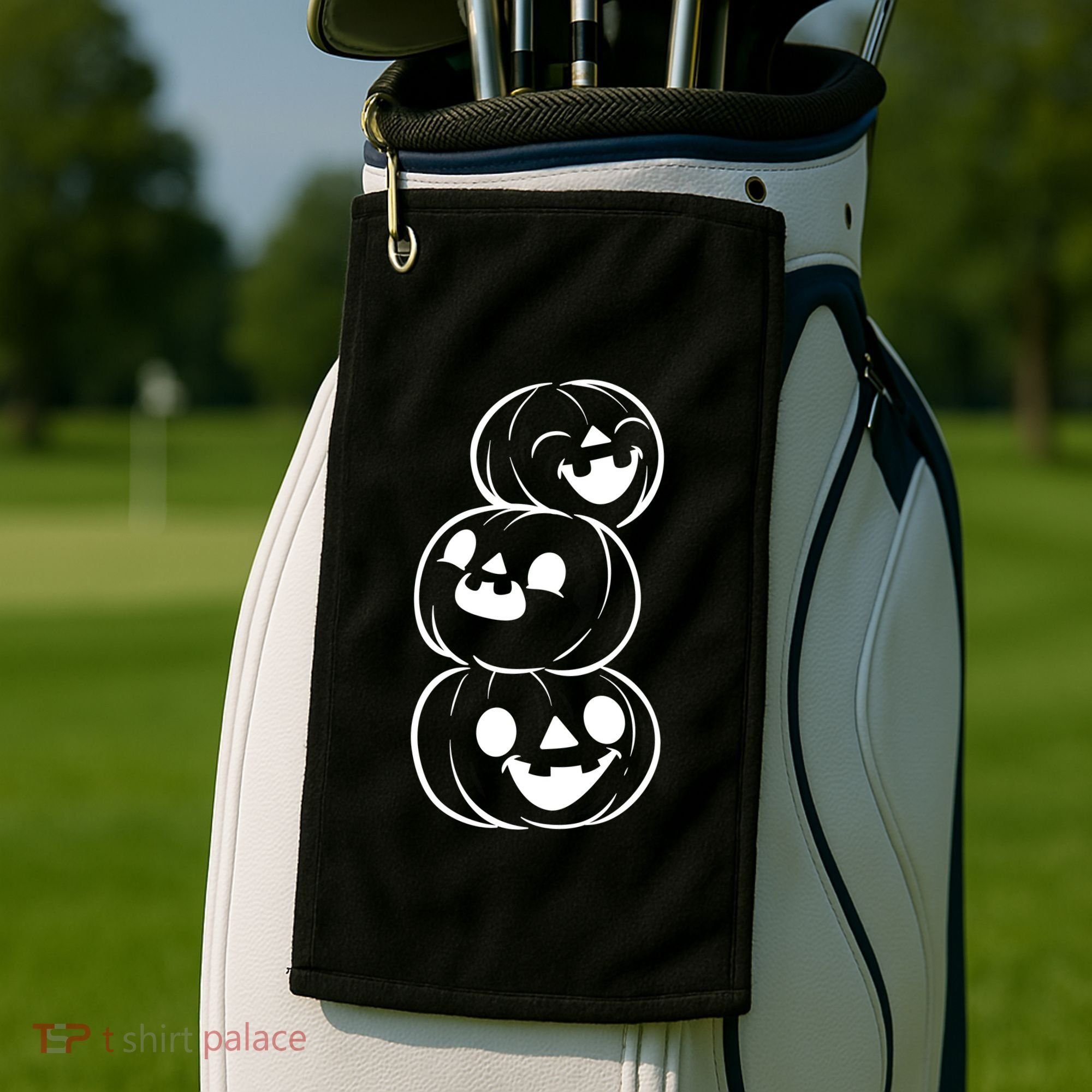 Halloween Cute Pumpkins Golf Towel