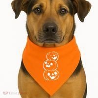 Halloween Cute Pumpkins USA-Made Doggie Bandana thumb 1