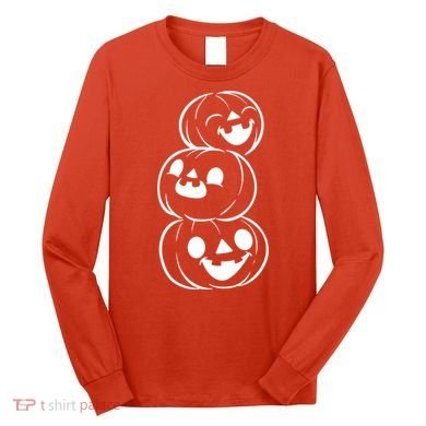 Halloween Cute Pumpkins Long Sleeve Shirt
