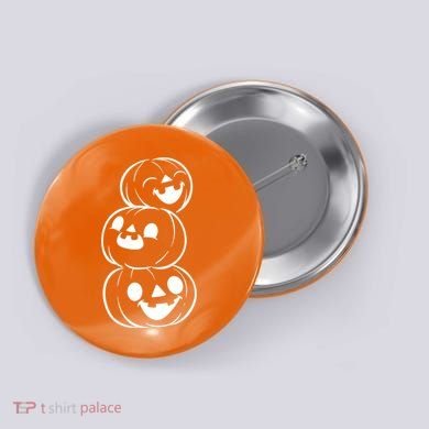 Halloween Cute Pumpkins Button