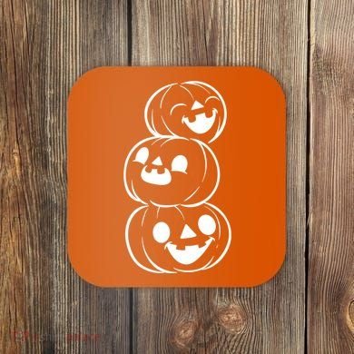 Halloween Cute Pumpkins Coaster