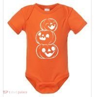 Halloween Cute Pumpkins Baby Bodysuit thumb 0