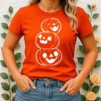 Halloween Cute Pumpkins Women's T-Shirt thumb 2