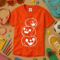 Halloween Cute Pumpkins Kids T-Shirt thumb 3