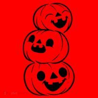 Halloween Cute Pumpkins Santa Hat thumb 1