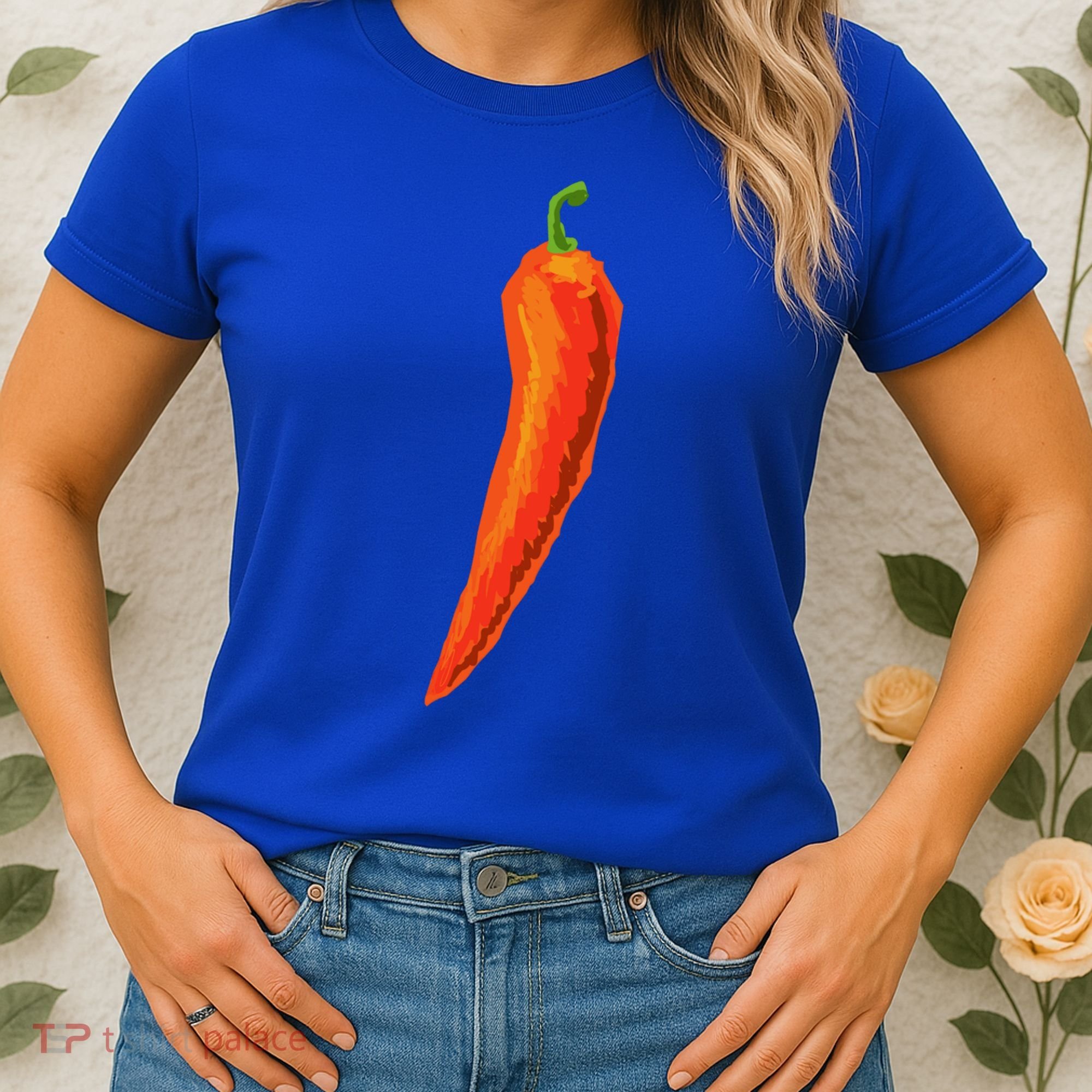 Hot Chili Pepper Funny Gift For Spicy Food Lover Gift Women's T-Shirt