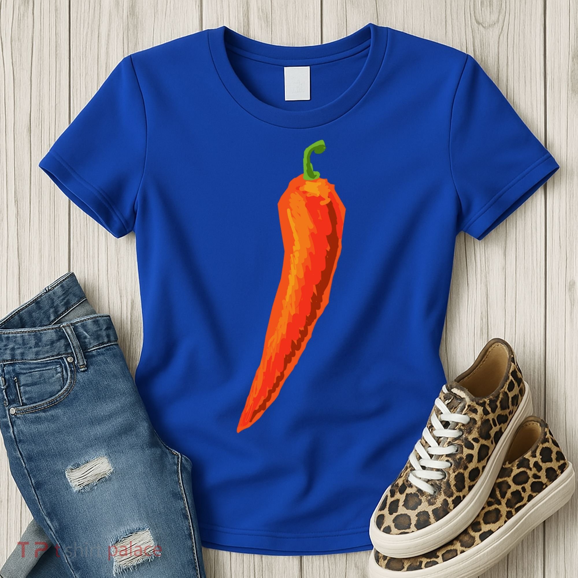 Hot Chili Pepper Funny Gift For Spicy Food Lover Gift Women's T-Shirt