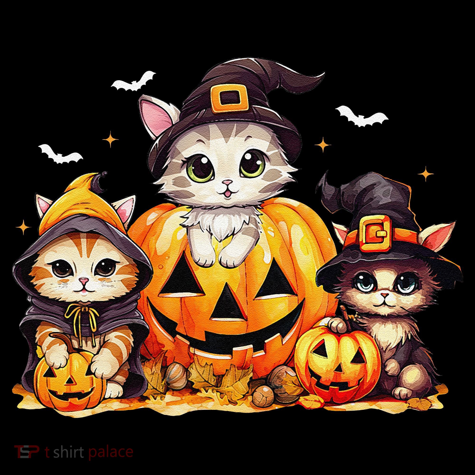 Halloween Cat Pumpkin Spooky Season Gift Women's Hoodie