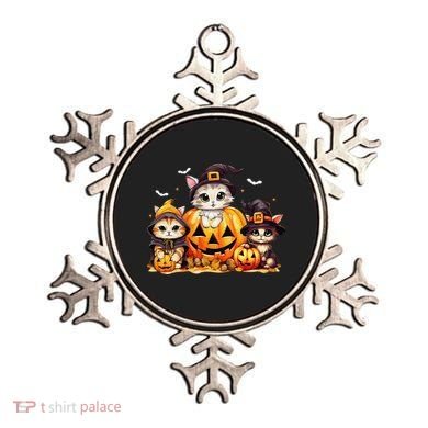 Halloween Cat Pumpkin Spooky Season Gift Ornament