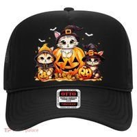 Halloween Cat Pumpkin Spooky Season Gift Hat thumb 0