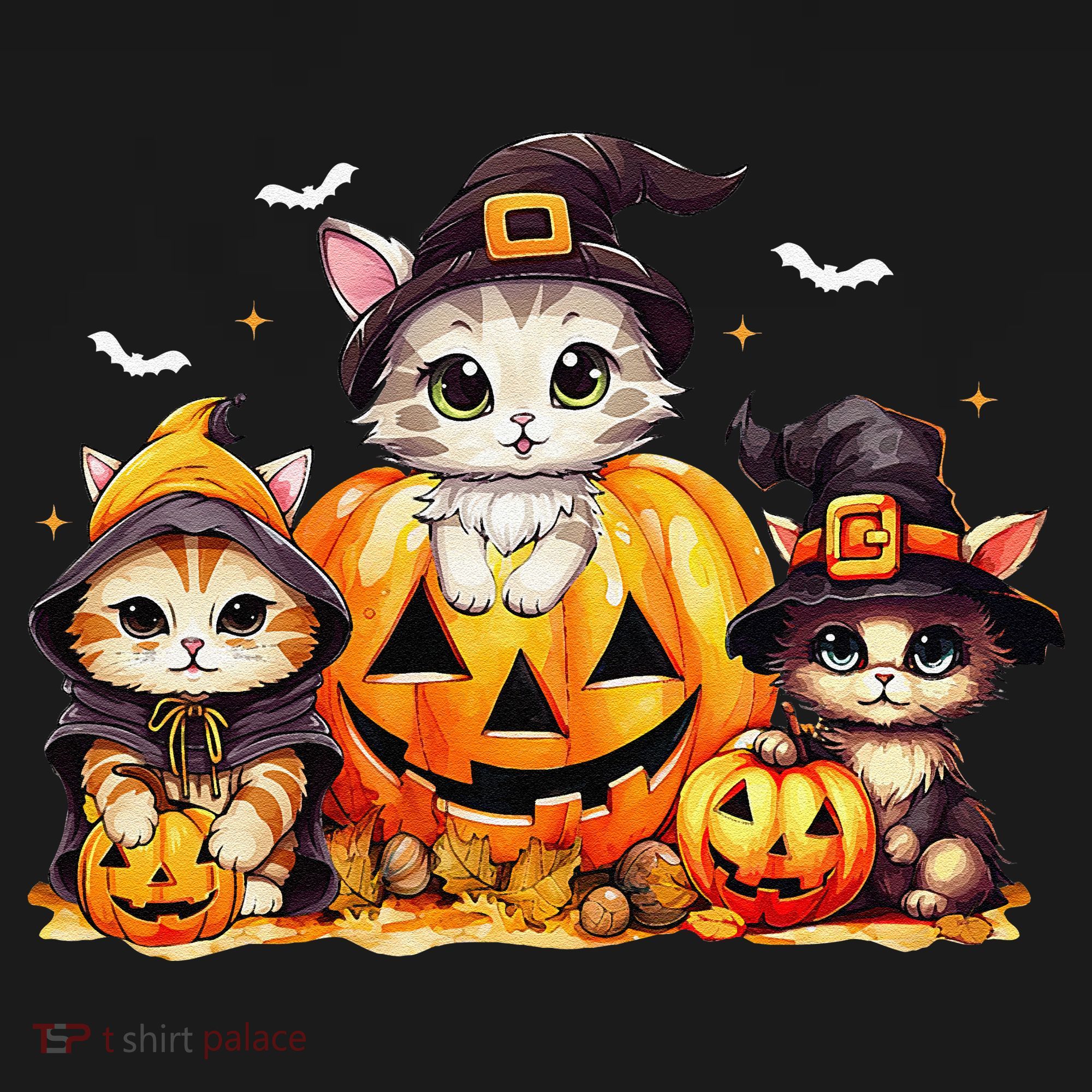 Halloween Cat Pumpkin Spooky Season Gift Toddler Hoodie
