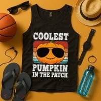 Halloween Coolest Pumpkin In The Patch Tank Top thumb 4