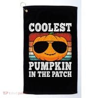 Halloween Coolest Pumpkin In The Patch Golf Towel thumb 0