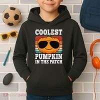 Halloween Coolest Pumpkin In The Patch Kids Hoodie thumb 2