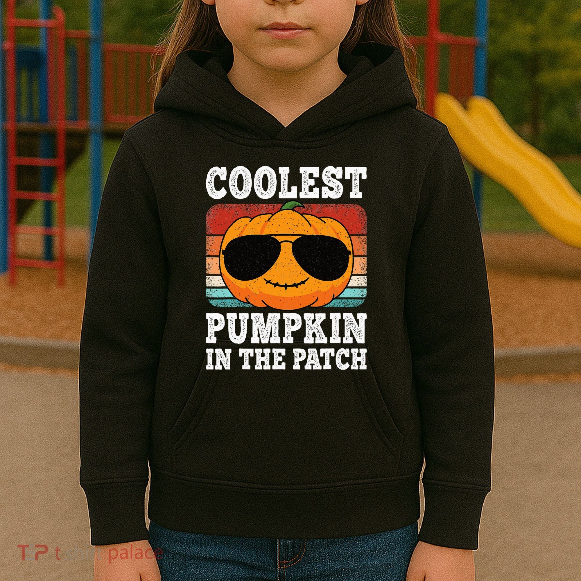 Halloween Coolest Pumpkin In The Patch Kids Hoodie