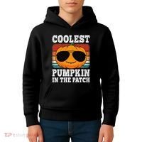 Halloween Coolest Pumpkin In The Patch Kids Hoodie thumb 4