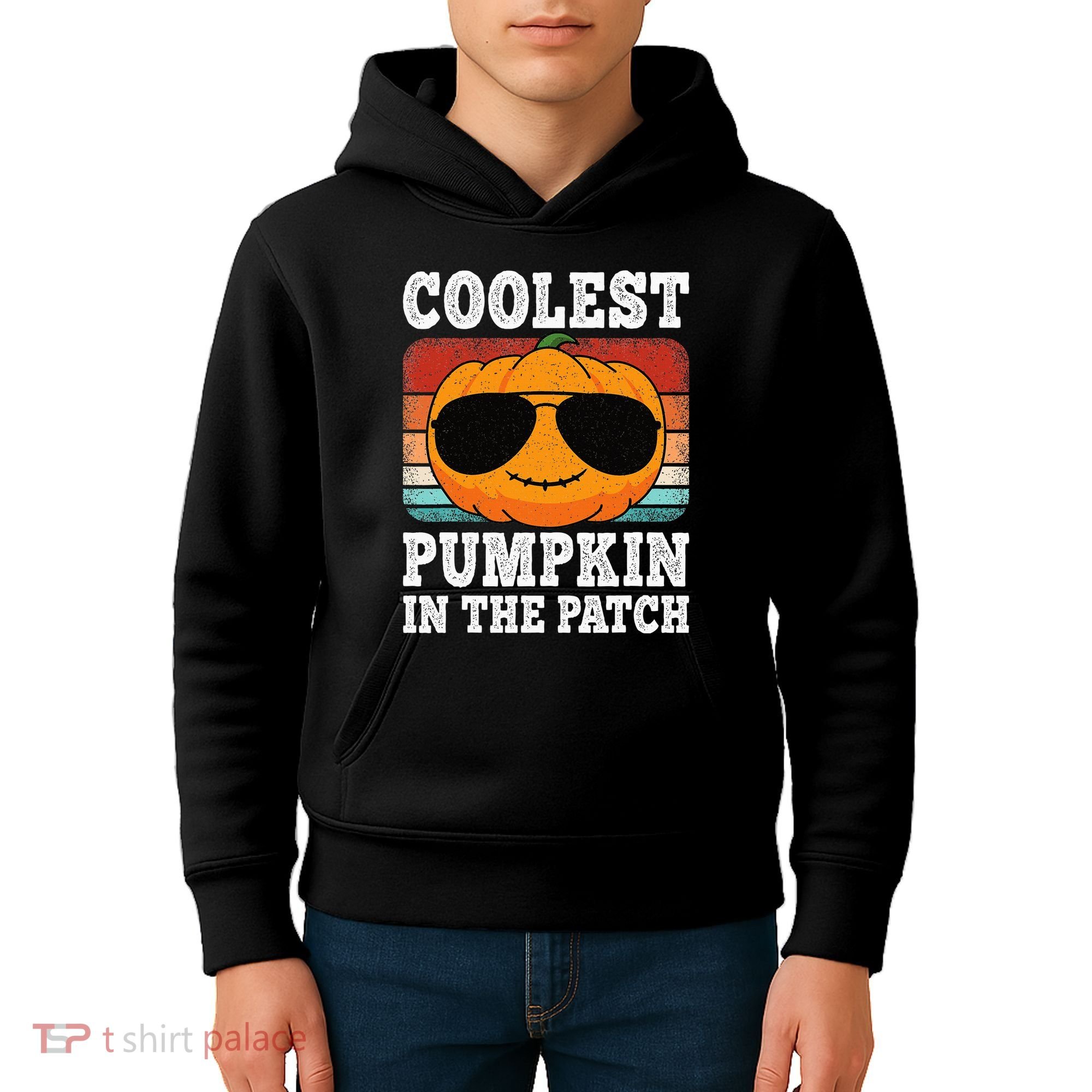 Halloween Coolest Pumpkin In The Patch Kids Hoodie