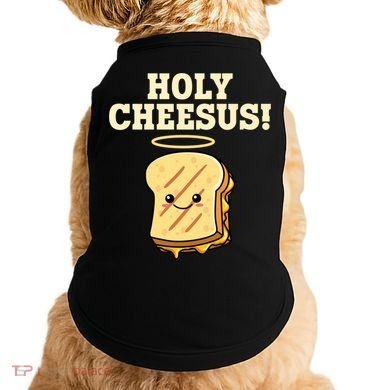 Holy Cheesus! Pun Grilled Cheese Lover Gift Doggie Tank