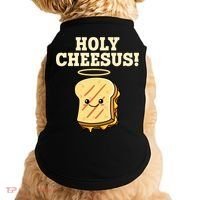 Holy Cheesus! Pun Grilled Cheese Lover Gift Doggie Tank thumb 0