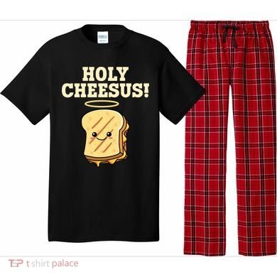 Holy Cheesus! Pun Grilled Cheese Lover Gift Pajama Set