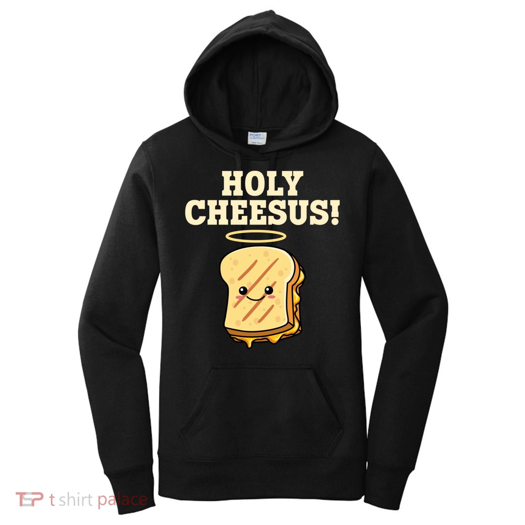Holy Cheesus! Pun Grilled Cheese Lover Gift Women's Hoodie