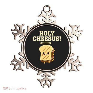 Holy Cheesus! Pun Grilled Cheese Lover Gift Ornament