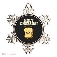 Holy Cheesus! Pun Grilled Cheese Lover Gift Ornament thumb 0