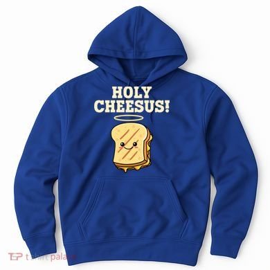 Holy Cheesus! Pun Grilled Cheese Lover Gift Hoodie