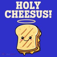 Holy Cheesus! Pun Grilled Cheese Lover Gift Long Sleeve Shirt thumb 2