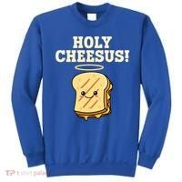 Holy Cheesus! Pun Grilled Cheese Lover Gift Sweatshirt thumb 0