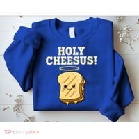 Holy Cheesus! Pun Grilled Cheese Lover Gift Sweatshirt thumb 2