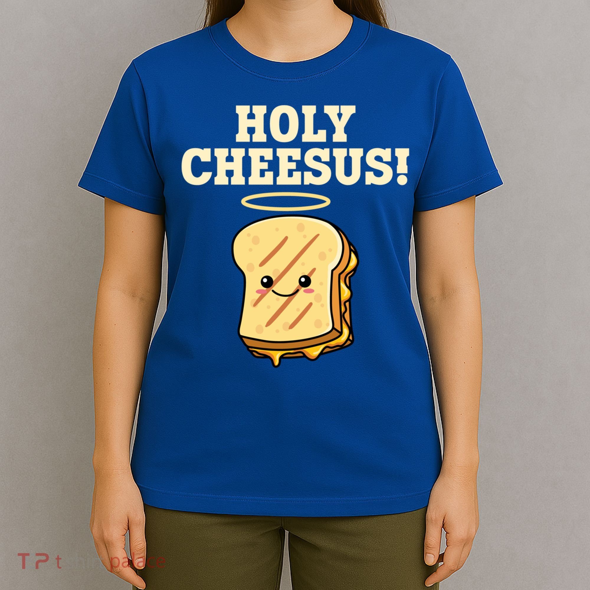 Holy Cheesus! Pun Grilled Cheese Lover Gift T-Shirt