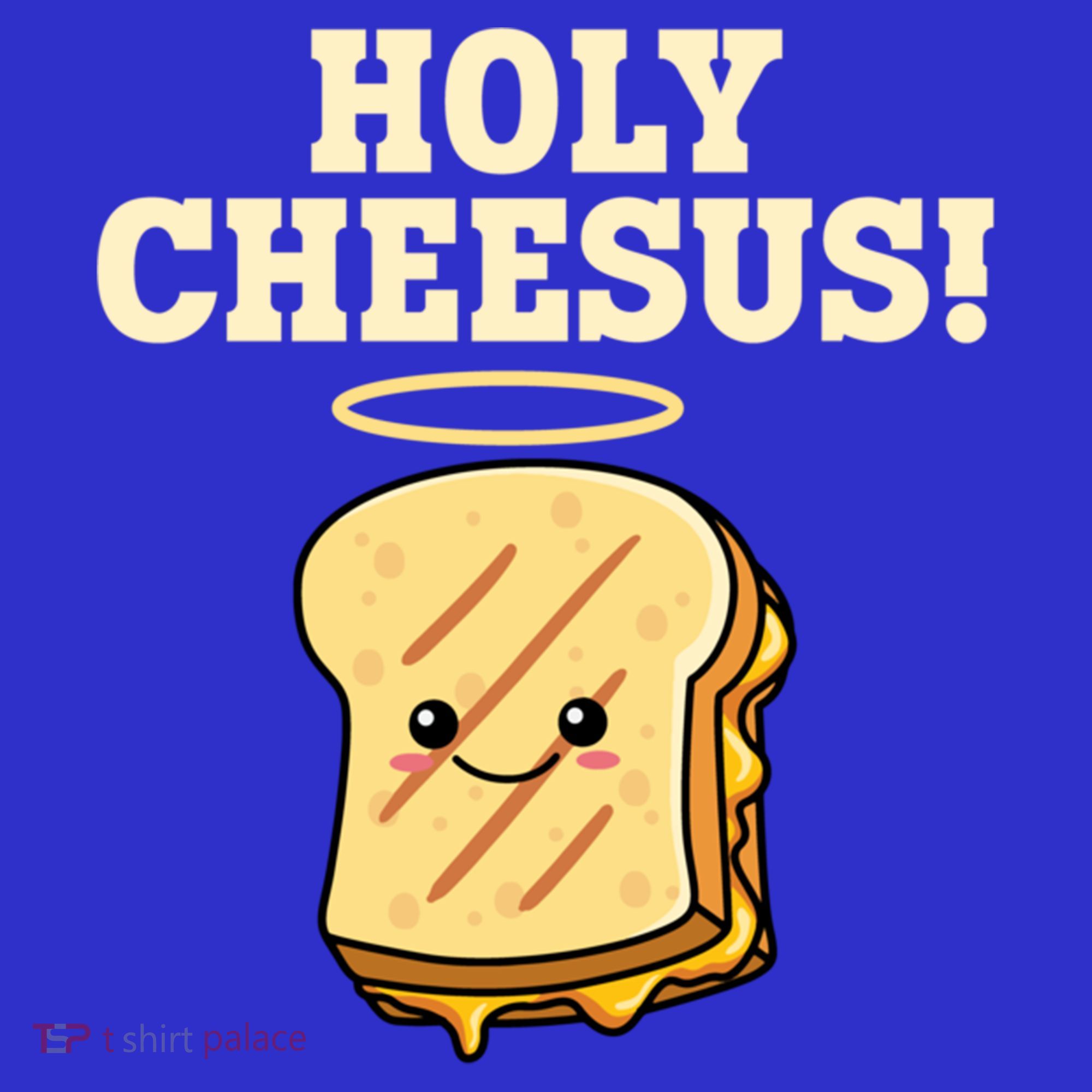 Holy Cheesus! Pun Grilled Cheese Lover Gift Polo