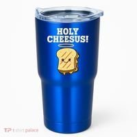 Holy Cheesus! Pun Grilled Cheese Lover Gift Tumbler thumb 0