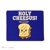 Holy Cheesus! Pun Grilled Cheese Lover Gift Mousepad thumb 0