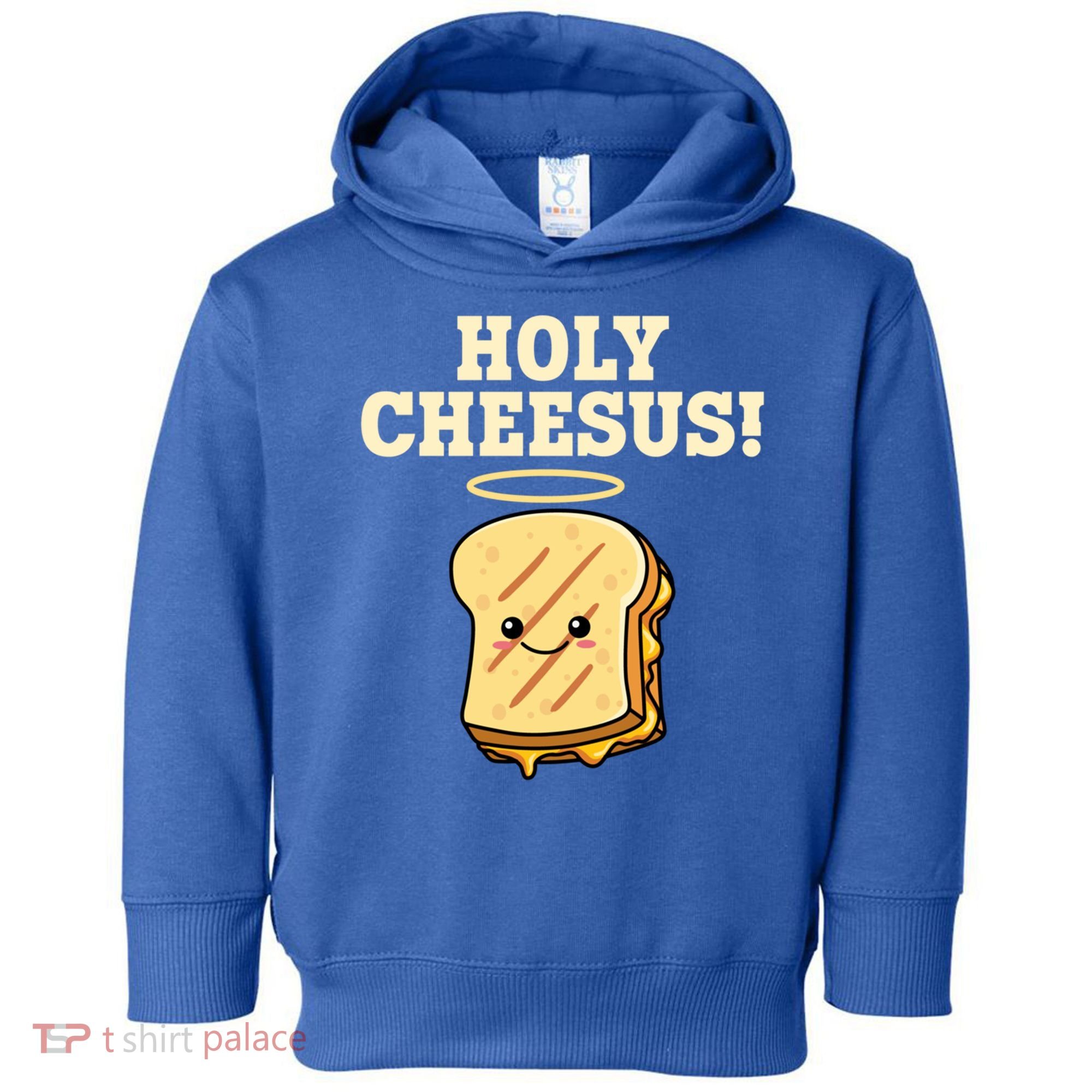 Holy Cheesus! Pun Grilled Cheese Lover Gift Toddler Hoodie