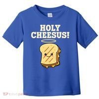 Holy Cheesus! Pun Grilled Cheese Lover Gift Toddler T-Shirt thumb 0