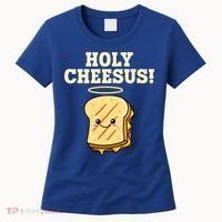 Holy Cheesus! Pun Grilled Cheese Lover Gift Women's T-Shirt thumb 0