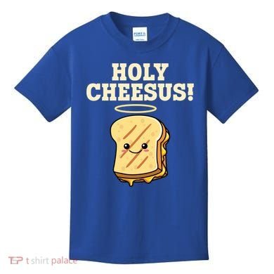 Holy Cheesus! Pun Grilled Cheese Lover Gift Kids T-Shirt