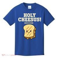 Holy Cheesus! Pun Grilled Cheese Lover Gift Kids T-Shirt thumb 0