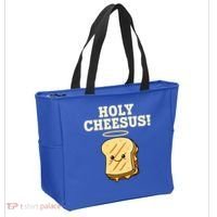 Holy Cheesus! Pun Grilled Cheese Lover Gift Tote Bag thumb 2