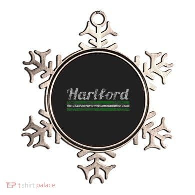 Hartford Connecticut Retro Vintage Weathered Ornament